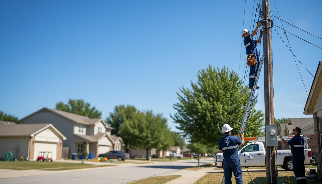 Residential electrician providing installation services in Fairfield Bay, AR